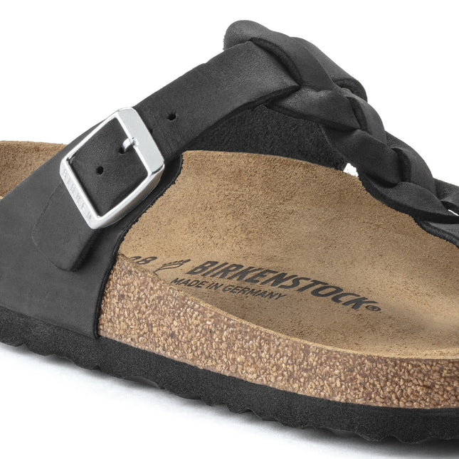 BIRKENSTOCK GIZEH BRAID OILED LEATHER WOMEN SANDALS