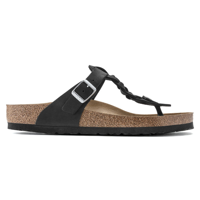 BIRKENSTOCK GIZEH BRAID OILED LEATHER WOMEN SANDALS