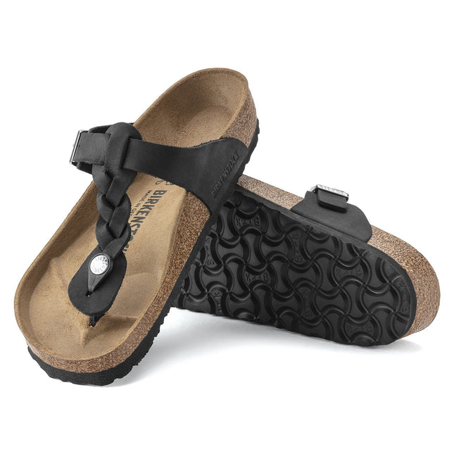 BIRKENSTOCK GIZEH BRAID OILED LEATHER WOMEN SANDALS