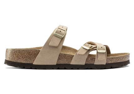 BIRKENSTOCK FRANCA SOFT FOOTBED NUBUCK LEATHER Women Sandals Sandcastle R