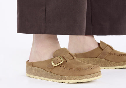 BIRKENSTOCK BUCKLEY WOMEN CLOGS Cognac Narrow