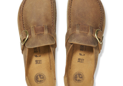 BIRKENSTOCK BUCKLEY WOMEN CLOGS Cognac Narrow