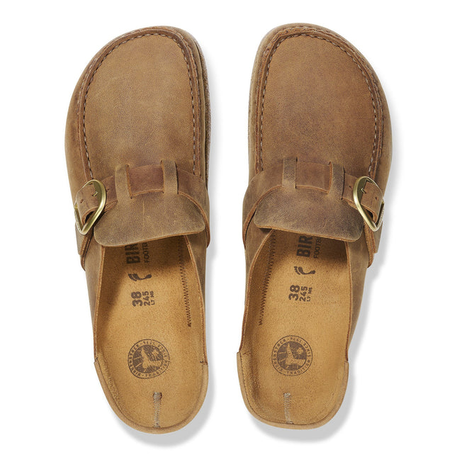 BIRKENSTOCK BUCKLEY WOMEN CLOGS Cognac Narrow