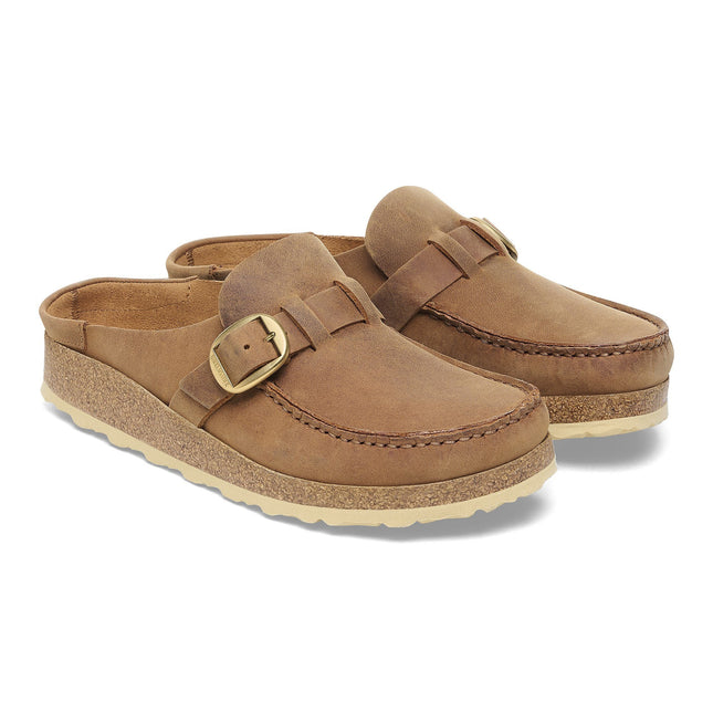 BIRKENSTOCK BUCKLEY WOMEN CLOGS Cognac Narrow