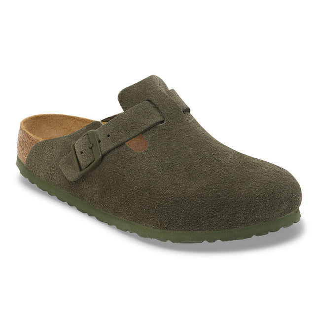 BIRKENSTOCK Boston Suede Leather Thyme
