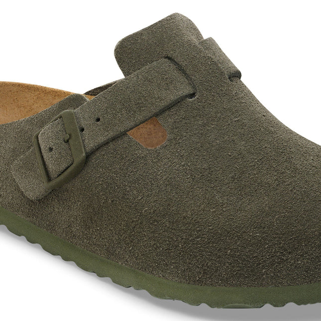 BIRKENSTOCK Boston Suede Leather Thyme
