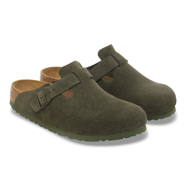 BIRKENSTOCK Boston Suede Leather Thyme