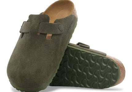BIRKENSTOCK Boston Suede Leather Thyme