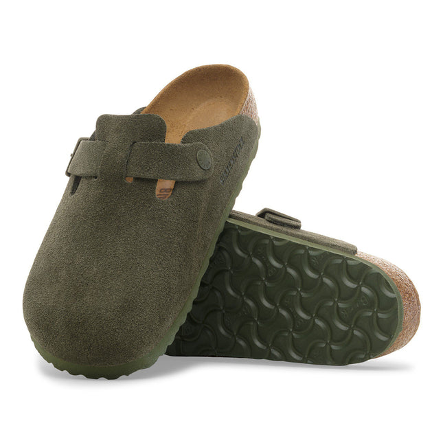 BIRKENSTOCK Boston Suede Leather Thyme