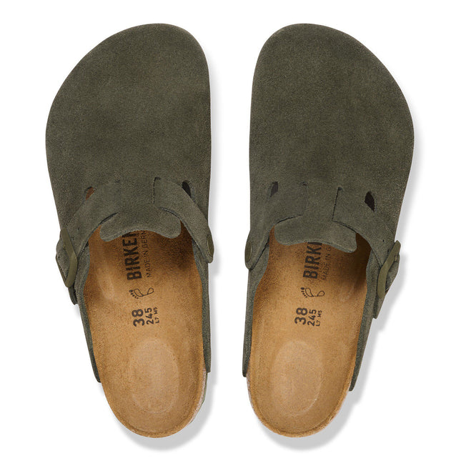 BIRKENSTOCK Boston Suede Leather Thyme