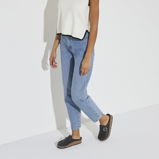 BIRKENSTOCK BUCKLEY WOMEN CLOGS Black Narrow