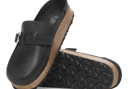 BIRKENSTOCK BUCKLEY WOMEN CLOGS Black Narrow