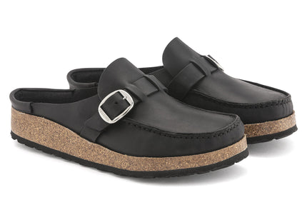BIRKENSTOCK BUCKLEY WOMEN CLOGS Black Narrow
