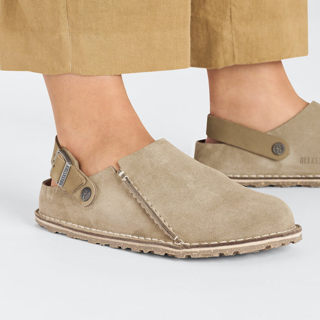 BIRKENSTOCK LUTRY MEN CLOGS Gray Taupe Regular
