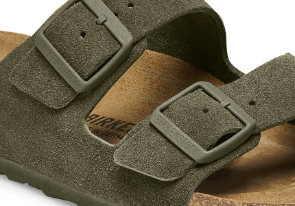 Arizona Suede Leather Thyme - detail