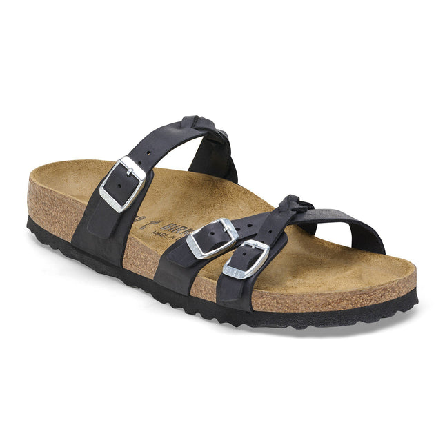 BIRKENSTOCK FRANCA BRAID OILED LEATHER WOMEN SANDALS