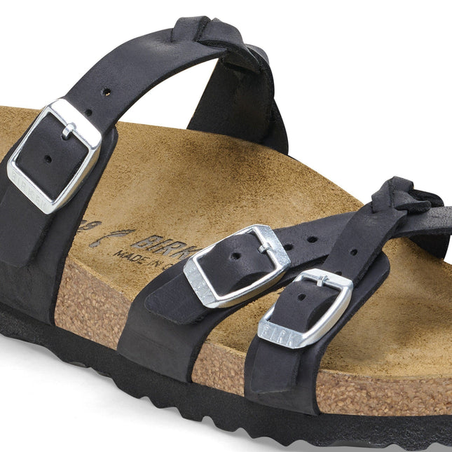 BIRKENSTOCK FRANCA BRAID OILED LEATHER WOMEN SANDALS