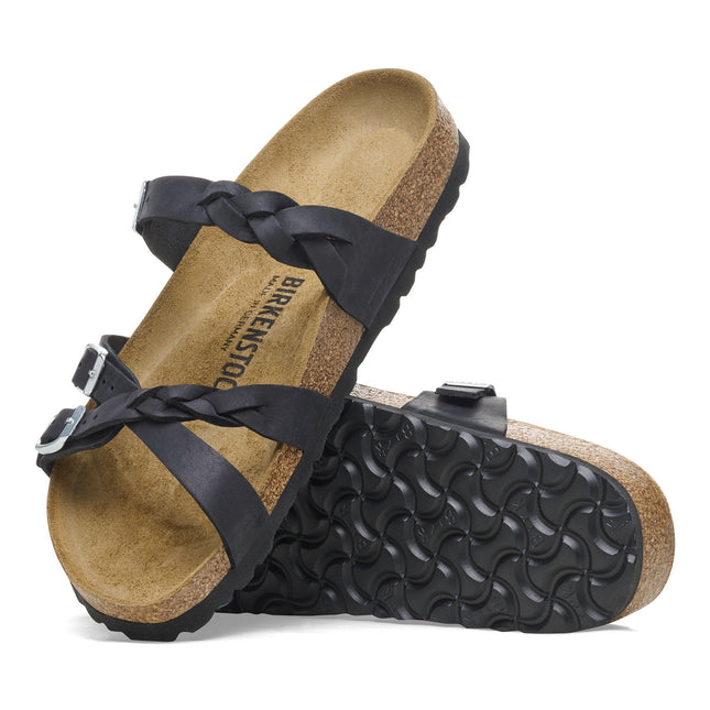 BIRKENSTOCK FRANCA BRAID OILED LEATHER WOMEN SANDALS