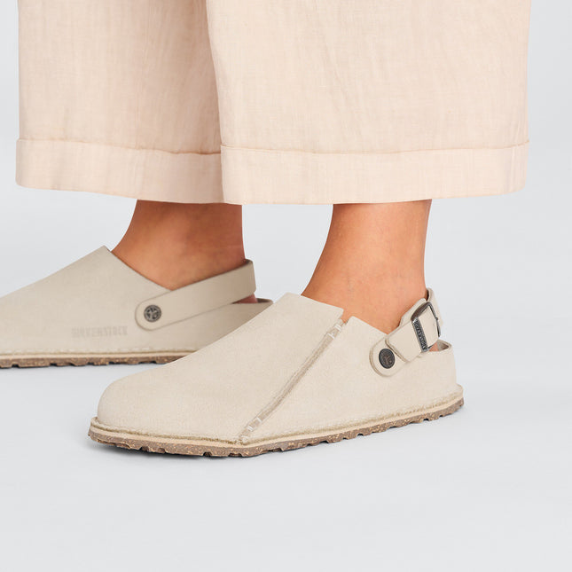 BIRKENSTOCK LUTRY MEN CLOGS Eggshell Regular