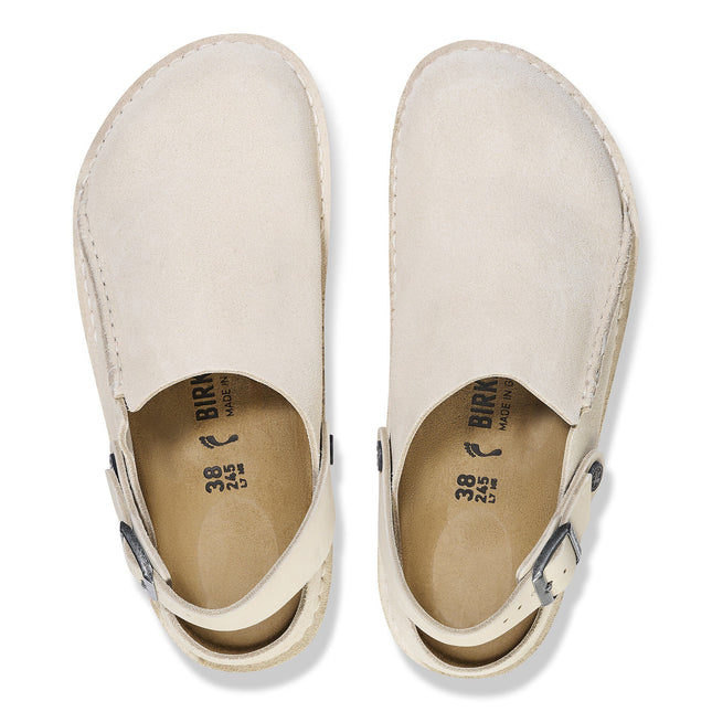 BIRKENSTOCK LUTRY MEN CLOGS Eggshell Regular