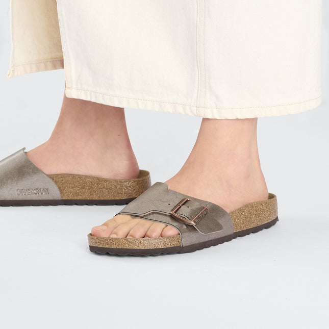 BIRKENSTOCK CATALINA BIRKO-FLOR Women Sandals Graceful Taupe N