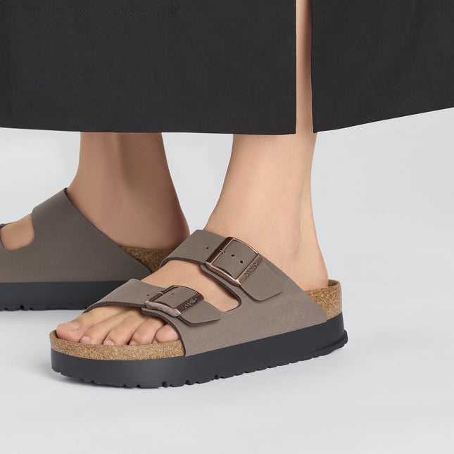 BIRKENSTOCK ARIZONA FLEX PLATFORM BIRKO-FLOR Women Sandals Mocha N