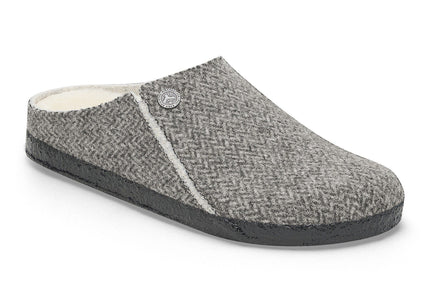 BIRKENSTOCK ZERMATT SHEARLING MEN CLOGS - Herringbone Gray