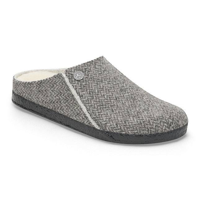 BIRKENSTOCK ZERMATT SHEARLING MEN CLOGS - Herringbone Gray