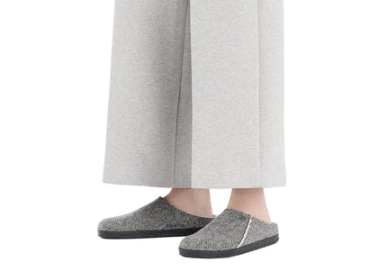 BIRKENSTOCK ZERMATT SHEARLING MEN CLOGS - Herringbone Gray