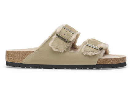 BIRKENSTOCK Arizona Shearling Suede Taupe