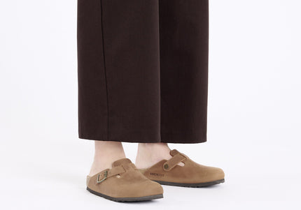 BIRKENSTOCK BOSTON WOMEN CLOGS Cognac Narrow