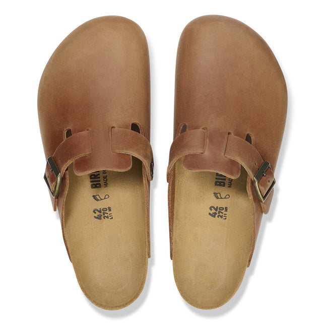 BIRKENSTOCK BOSTON WOMEN CLOGS Cognac Narrow