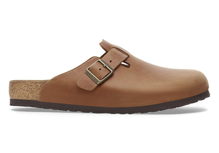 BIRKENSTOCK BOSTON WOMEN CLOGS Cognac Narrow
