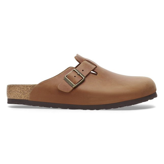 BIRKENSTOCK BOSTON WOMEN CLOGS Cognac Narrow