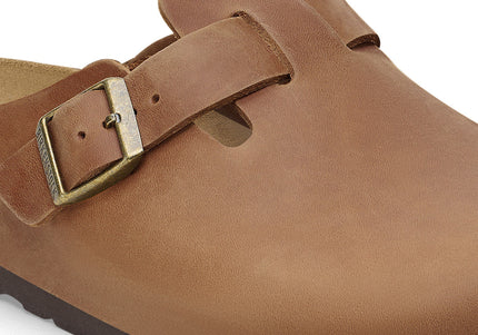BIRKENSTOCK BOSTON WOMEN CLOGS Cognac Narrow