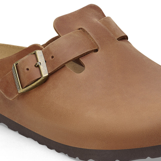 BIRKENSTOCK BOSTON WOMEN CLOGS Cognac Narrow