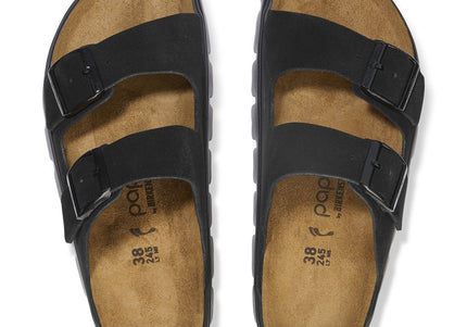 BIRKENSTOCK ARIZONA CHUNKY SUEDE LEATHER Women Sandals Black/Black N
