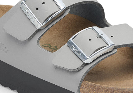 BIRKENSTOCK ARIZONA FLEX PLATFORM BIRKO-FLOR Women Sandals Stone Coin N