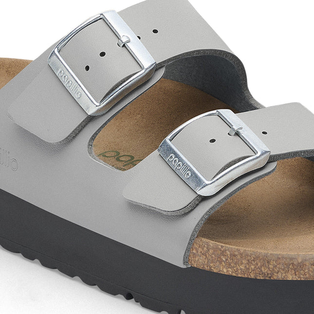 BIRKENSTOCK ARIZONA FLEX PLATFORM BIRKO-FLOR Women Sandals Stone Coin N