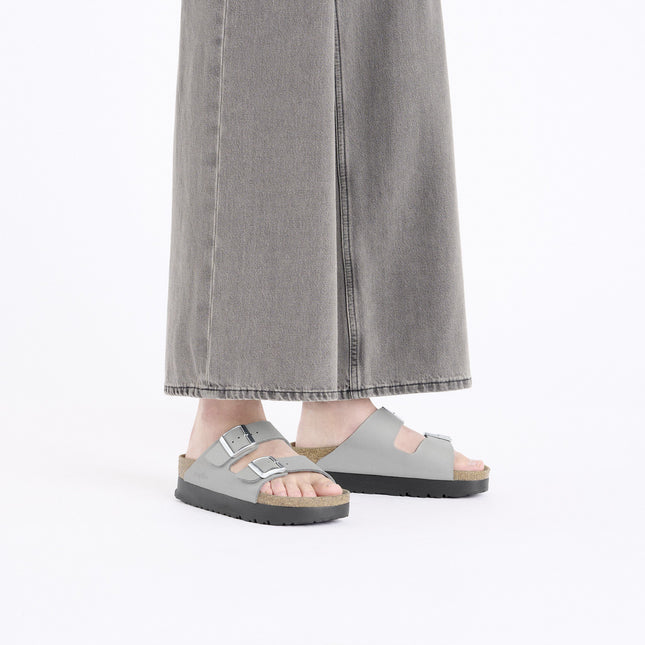 BIRKENSTOCK ARIZONA FLEX PLATFORM BIRKO-FLOR Women Sandals Stone Coin N