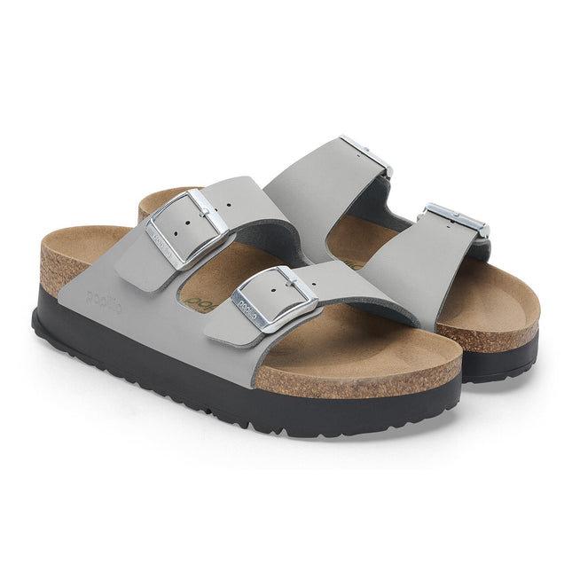BIRKENSTOCK ARIZONA FLEX PLATFORM BIRKO-FLOR Women Sandals Stone Coin N