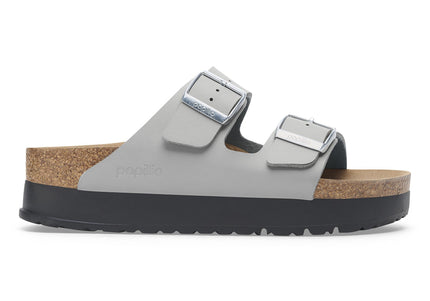 BIRKENSTOCK ARIZONA FLEX PLATFORM BIRKO-FLOR Women Sandals Stone Coin N