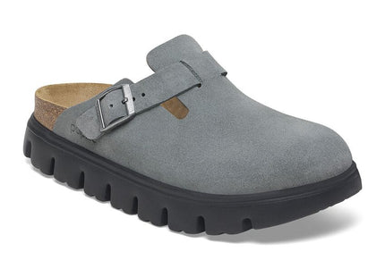 BIRKENSTOCK BOSTON CHUNKY WOMEN CLOGS Basalt Gray Narrow
