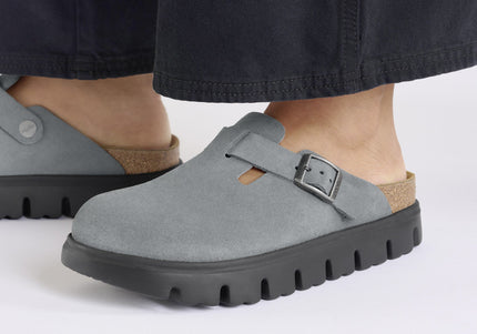 BIRKENSTOCK BOSTON CHUNKY WOMEN CLOGS Basalt Gray Narrow