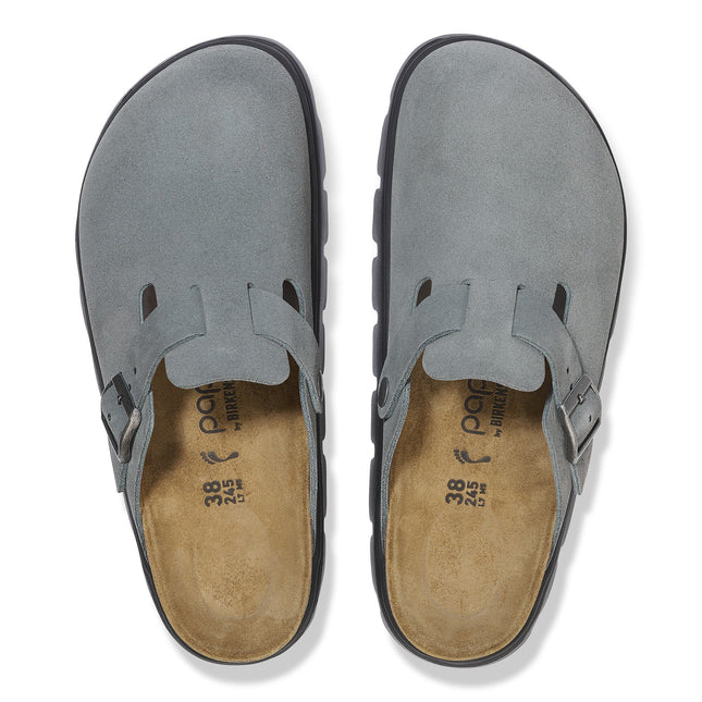 BIRKENSTOCK BOSTON CHUNKY WOMEN CLOGS Basalt Gray Narrow