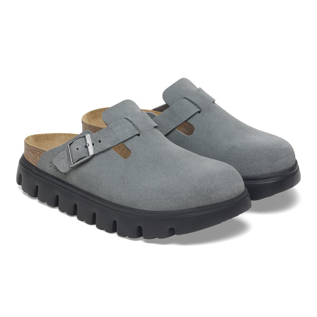 BIRKENSTOCK BOSTON CHUNKY WOMEN CLOGS Basalt Gray Narrow
