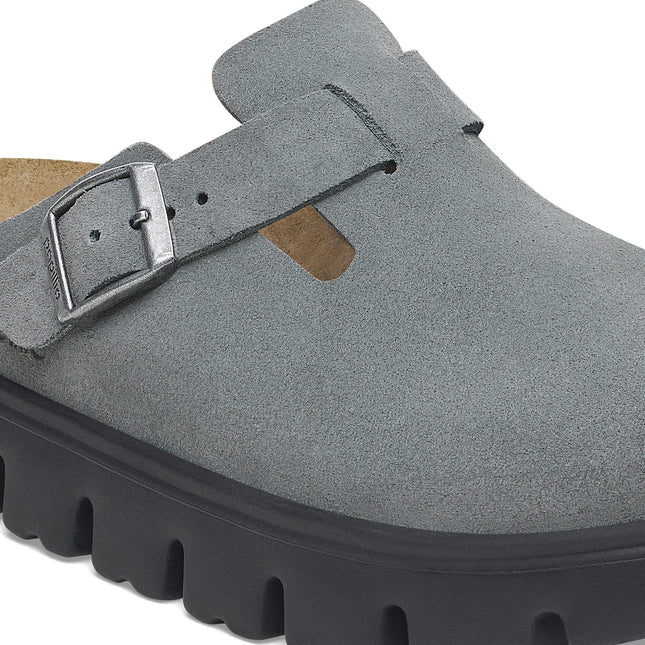 BIRKENSTOCK BOSTON CHUNKY WOMEN CLOGS Basalt Gray Narrow
