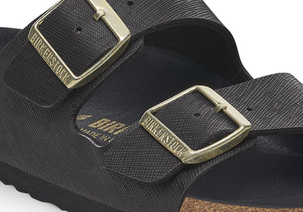 BIRKENSTOCK ARIZONA BS BIRKO-FLOR EMBOSSED Women Sandals Saffiano Black N