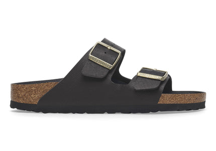BIRKENSTOCK ARIZONA BS BIRKO-FLOR EMBOSSED Women Sandals Saffiano Black N
