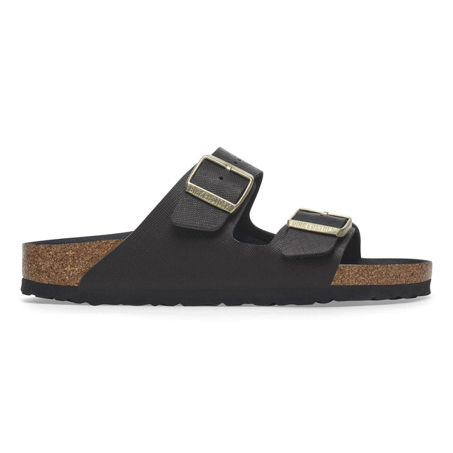 BIRKENSTOCK ARIZONA BS BIRKO-FLOR EMBOSSED Women Sandals Saffiano Black N